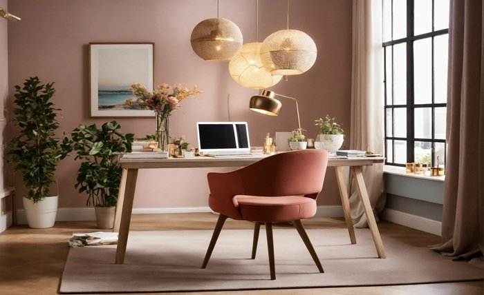 rose gold office accessories