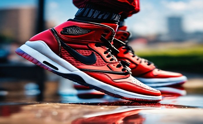 red nike tech