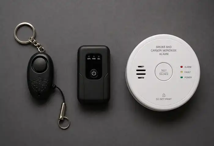 personal safety gadgets keychain alarm GPS tracker