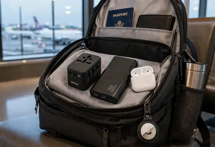 travel gadgets luggage airport essentials
