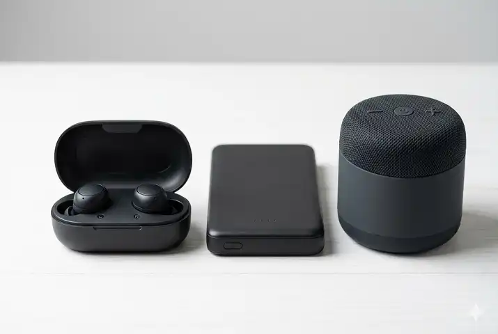 wireless earbuds power bank bluetooth speaker india gift