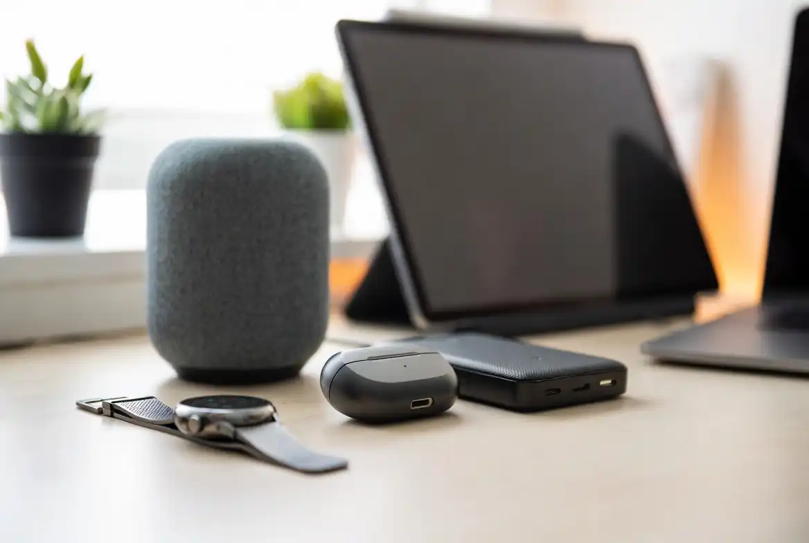 Top digital gadgets of 2026 displayed on a modern desk