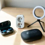 Collection of best gadgets under 500 displayed on a desk