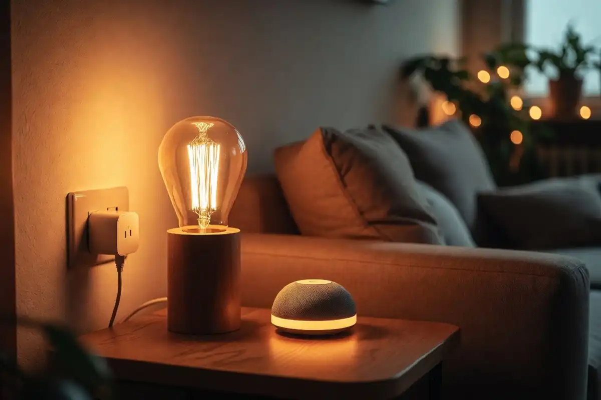 Affordable smart home gadgets under 500 in a cozy room