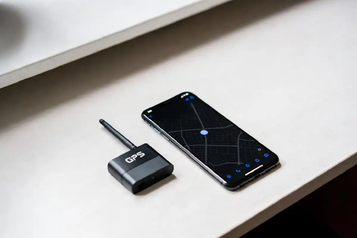 A small GPS tracker device used for personal safety and self defence situations