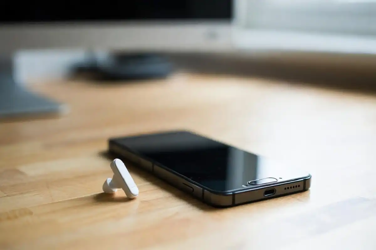 A tiny hidden earpiece used as a cheating gadget during exams