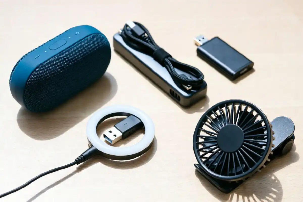 Affordable mini gadgets under thirty dollars on a desk