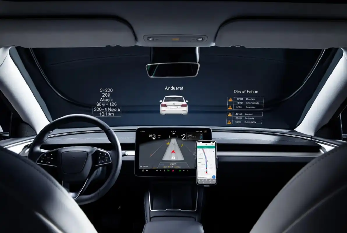 smart gadgets for car including HUD display and GPS tracker