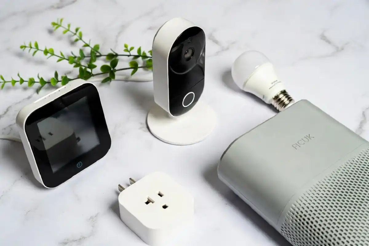 Collection of top gadgets for home including smart thermostat, air purifier, and doorbell camera
