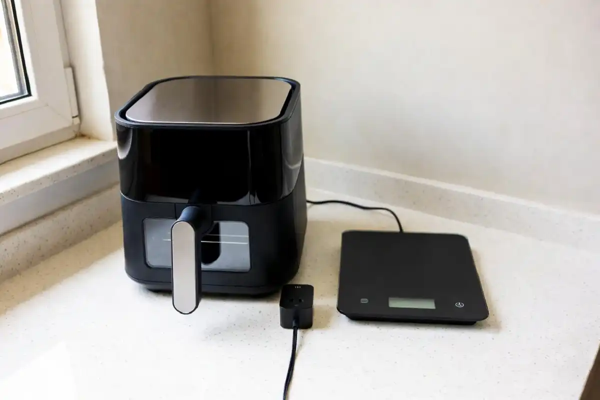 A collection of useful gadgets for home arranged on a kitchen counter