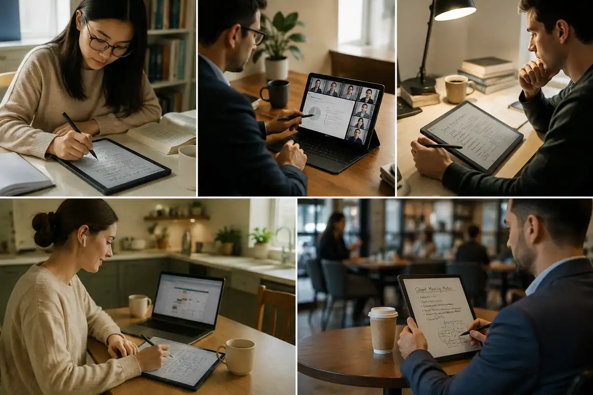 Best tablet for meeting notes for students, managers, writers, remote workers, and sales teams using stylus-based digital note-taking.